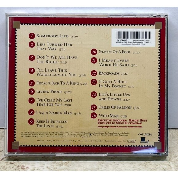 Ricky Van Shelton 16 Biggest Hits CD Country Hole in My Pocket Somebody Lied - Picture 3 of 6